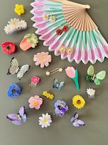 Vignette : pinces à cheveux et boucles d’oreilles fantaisie